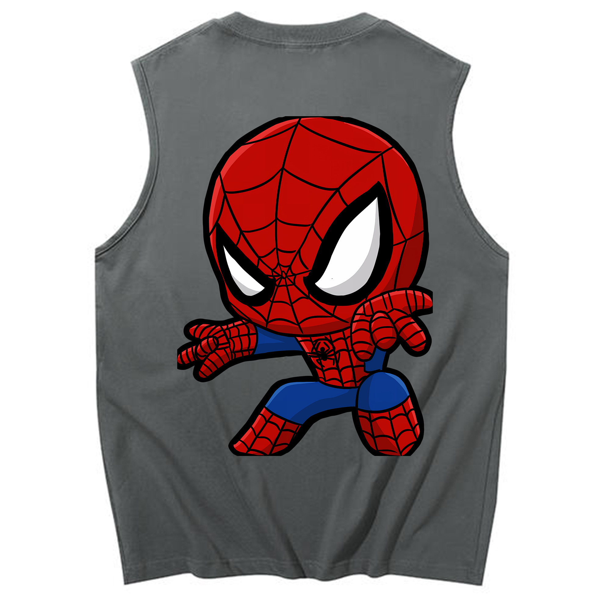 Spider Man スパイダーマン コットン100％タンクトップ（背面プリント）